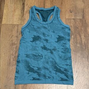 Blue Camouflage Tank Top